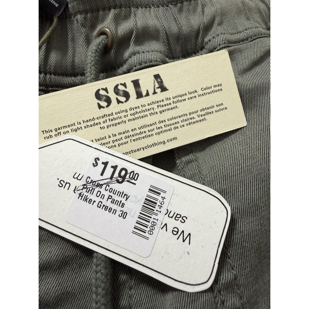 Anthropologie Sanctuary Womens Cross Country Pull On Pant Size 30 Army Green NEW - Picture 7 of 7